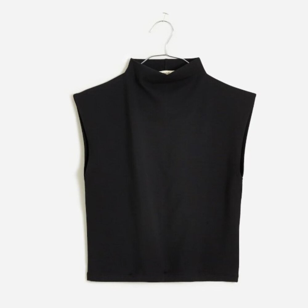 NWOT Madewell Funnelneck Cropped Muscle Tee, size L